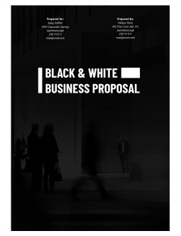 Black & White Business Proposal