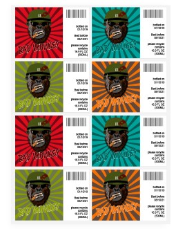 Monkey Beer Label - free Google Docs Template - 4166