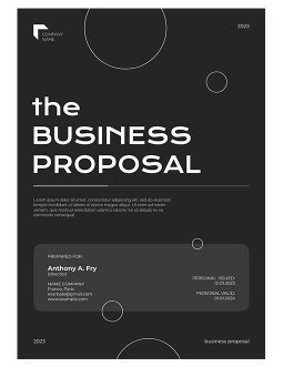 Black Business Proposal - free Google Docs Template - 4099