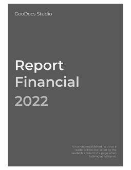 Grey Financial Report - free Google Docs Template - 3067