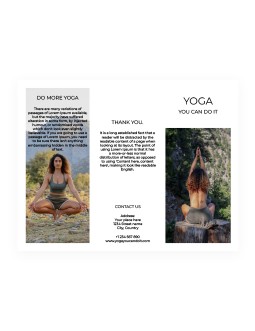 Trifold Yoga Brochure - free Google Docs Template - 2023