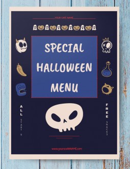 Special Halloween Menu - free Google Docs Template - 3383