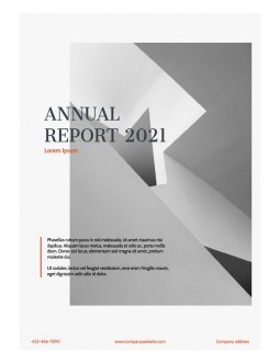 Orange Accent Annual Report - free Google Docs Template - 1421