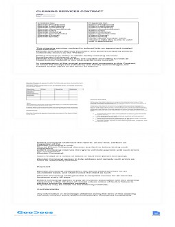 Cleaning Service Contract - free Google Docs Template - 4270