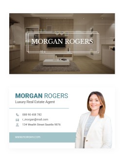 Business Сard Real Estate Agent - free Google Docs Template - 944