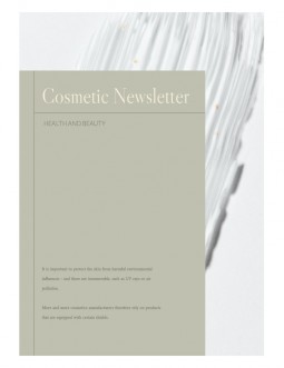 Olive Cosmetic Newsletter