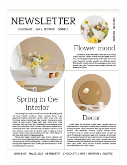 Simple Flower Decor Newsletter