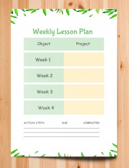 Stylish Weekly Lesson Plan - free Google Docs Template - 311