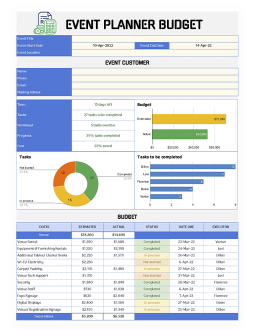 Event Planner Budget - free Google Docs Template - 2480