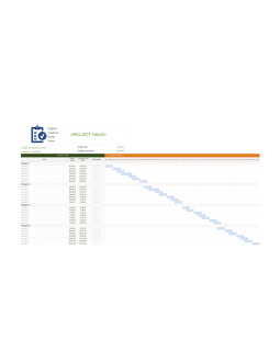 Project Timeline with Gantt Chart - free Google Docs Template - 1655